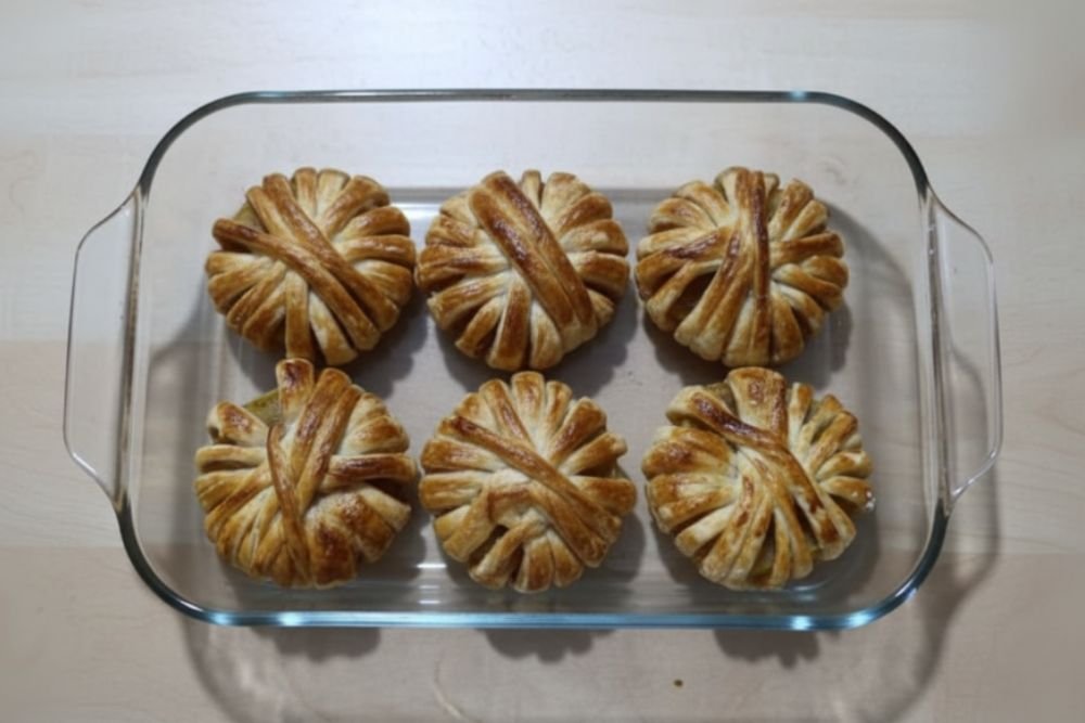 מאפה חיתוכי תפוח בבצק עלים